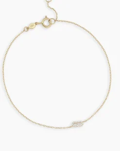 gorjana Diamond Pavé Alphabet Bracelet Fashion