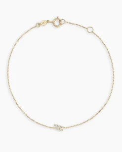gorjana Diamond Pavé Alphabet Bracelet Fashion