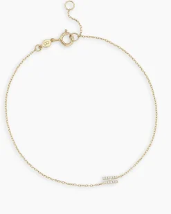 gorjana Diamond Pavé Alphabet Bracelet Fashion