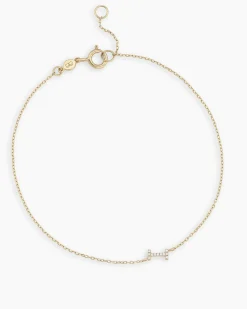 gorjana Diamond Pavé Alphabet Bracelet Fashion