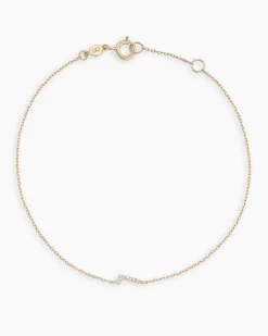 gorjana Diamond Pavé Alphabet Bracelet Fashion