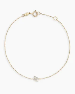 gorjana Diamond Pavé Alphabet Bracelet Fashion
