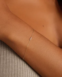 gorjana Diamond Pavé Alphabet Bracelet Fashion