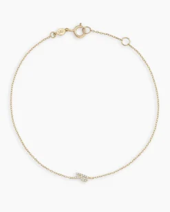 gorjana Diamond Pavé Alphabet Bracelet Fashion