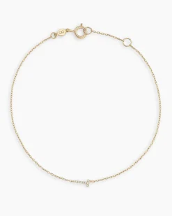 gorjana Diamond Pavé Alphabet Bracelet Fashion