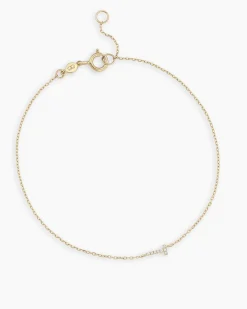 gorjana Diamond Pavé Alphabet Bracelet Fashion