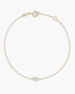 gorjana Diamond Pavé Alphabet Bracelet Fashion