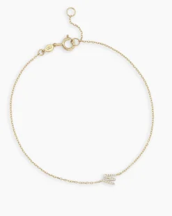 gorjana Diamond Pavé Alphabet Bracelet Fashion