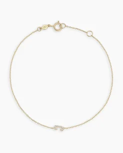 gorjana Diamond Pavé Alphabet Bracelet Fashion