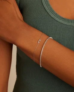 gorjana Diamond Pavé Alphabet Bracelet Fashion
