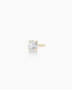 gorjana Diamond Solitaire Single Stud 14k Solid Gold Hot