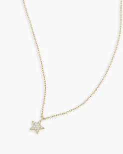 gorjana Diamond Star Necklace 14k Solid Gold Best