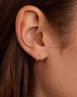 gorjana Diamond Star of David Single Stud 14k Solid Gold Outlet