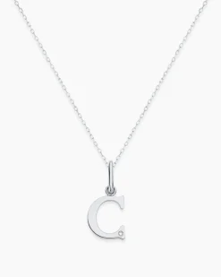 gorjana Diamond Vintage Alphabet Charm Necklace Best