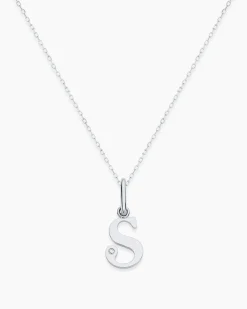 gorjana Diamond Vintage Alphabet Charm Necklace Best