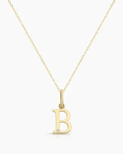 gorjana Diamond Vintage Alphabet Charm Necklace Best