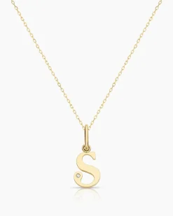 gorjana Diamond Vintage Alphabet Charm Necklace Best