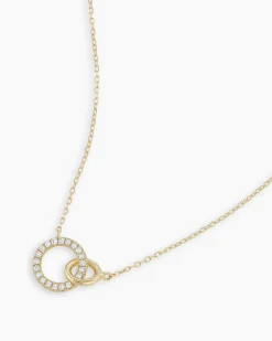 gorjana Diamond Wilshire Necklace 14k Solid Gold Discount