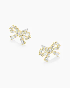 gorjana Fancy Bow Earrings 18k Gold Plated Best