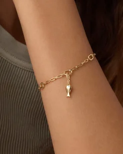 gorjana Fisherman Parker Charm 18k Gold Plated Sale