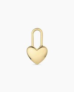gorjana Heart Padlock Charm 18k Gold Plated Fashion