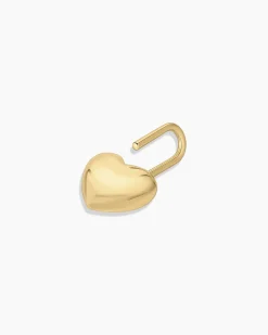 gorjana Heart Padlock Charm 18k Gold Plated Fashion
