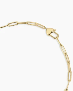 gorjana Heart Padlock Necklace 18k Gold Plated Sale