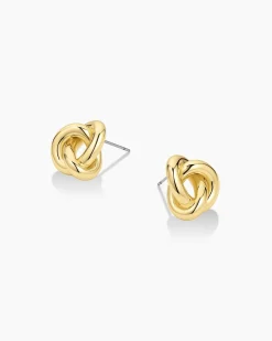 gorjana Infinity Knot Studs 18k Gold Plated Online