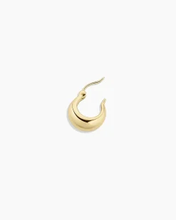 gorjana 14k Gold Banks Single Huggie 14k Solid Gold Fashion