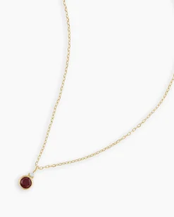 gorjana 14k Gold Birthstone Necklace New