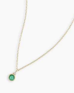 gorjana 14k Gold Birthstone Necklace New