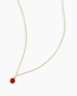 gorjana 14k Gold Birthstone Necklace New