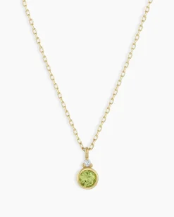 gorjana 14k Gold Birthstone Necklace New