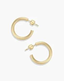 gorjana 14k Gold Carter Hoops 14k Solid Gold Clearance