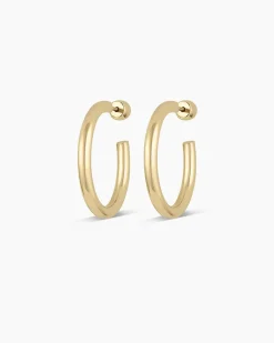 gorjana 14k Gold Carter Hoops 14k Solid Gold Clearance