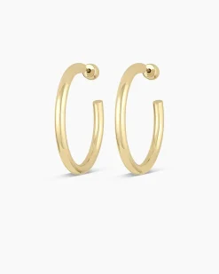 gorjana 14k Gold Carter Hoops 14k Solid Gold Clearance