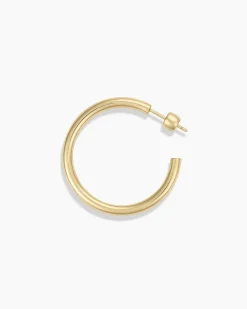 gorjana 14k Gold Carter Single Hoop 14k Solid Gold Fashion
