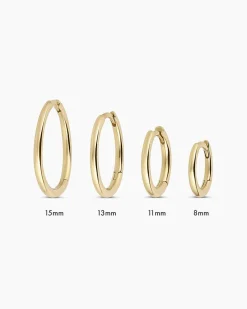 gorjana 14k Gold Classic Huggies 14k Solid Gold Best