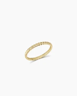 gorjana 14k Gold Crew Helium Ring 14k Solid Gold Fashion