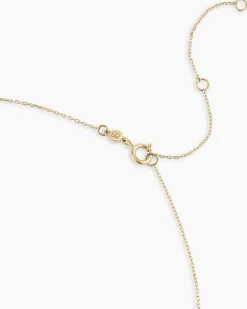 gorjana 14k Gold Cross Charm Necklace 14k Solid Gold Sale