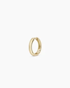 gorjana 14k Gold Lou Helium Single Huggie 14k Solid Gold New