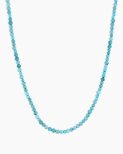 gorjana 14k Gold Mini Turquoise Necklace 14k Solid Gold New