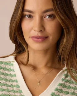 gorjana 14k Gold Parker Delicate Link Necklace 14k Solid Gold Sale