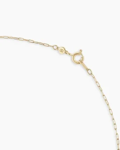 gorjana 14k Gold Parker Delicate Link Necklace 14k Solid Gold Sale