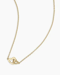 gorjana 14k Gold Parker Heart Necklace 14k Solid Gold Hot