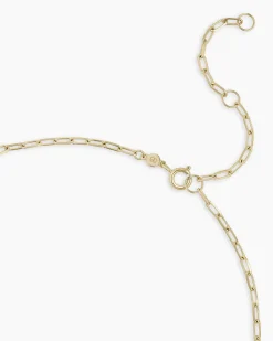 gorjana 14k Gold Parker Micro Mini Necklace 14k Solid Gold New