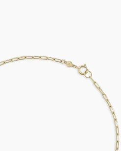 gorjana 14k Gold Parker Micro Mini Necklace 14k Solid Gold New