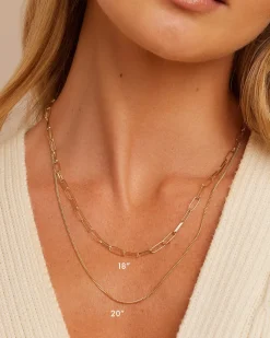 gorjana 14k Gold Parker Necklace 14k Solid Gold Online