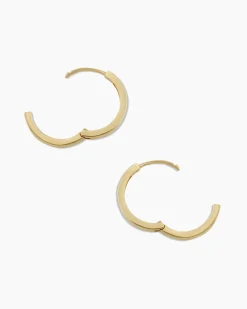 gorjana 14k Gold Rose Hoops 14k Solid Gold Outlet