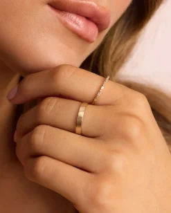 gorjana 14k Gold Rose Ring 14k Solid Gold Outlet
